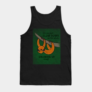 Sloth Happy Birthday Card Tank Top